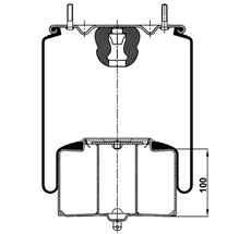 12.88.081.90028 - Körük Komple Metal Piston 6609Np01