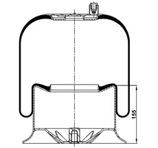 17.88.081.90024 - Körük Komple Metal Piston 4157Np09 Voss 230