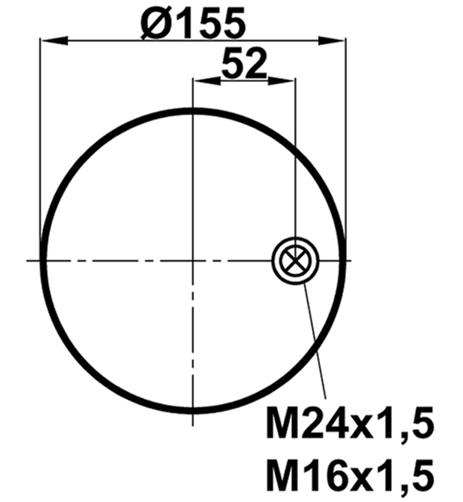 Körük Komple Metal Piston 4157Np09 Voss 230 - 17.88.081.90024