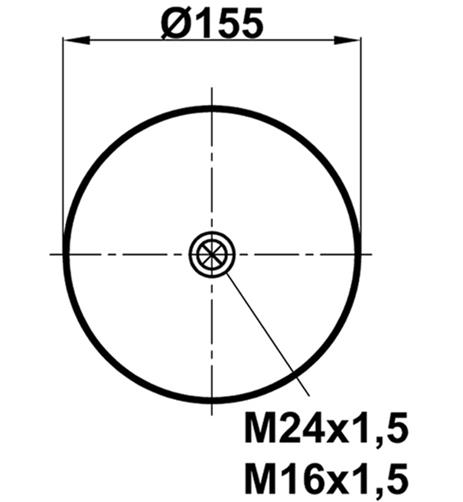 Körük Pistonsuz 4644N - 23.88.081.90040