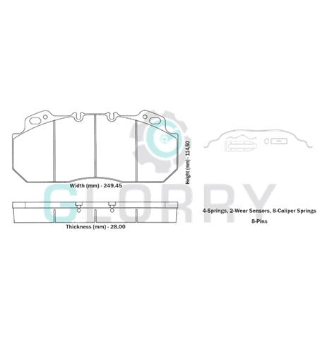 Тормозная колодка дисковая Premium/Magnum - 84.55.375.30253