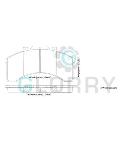 Brake Disc Pads - 15.55.359.30424