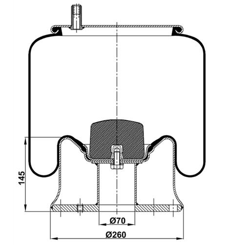 Körük Komple Metal Piston W01M588747 - 17.88.081.90155