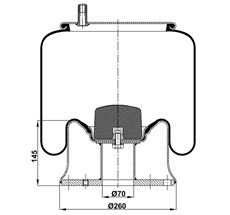 17.88.081.90155 - Körük Komple Metal Piston W01M588747