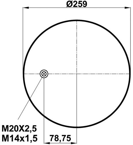 Körük Komple Metal Piston W01M588747 - 17.88.081.90155