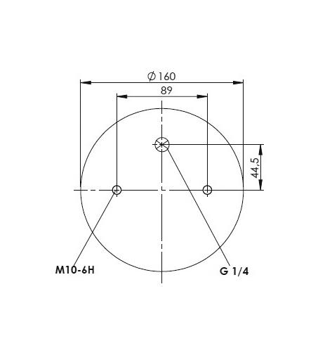 2 Katlı Körük Komple D220mm G1/4-19 M10 - 84.88.081.90083