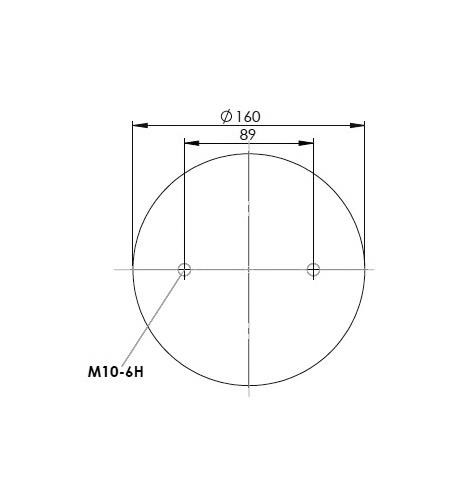 2 Katlı Körük Komple D220mm G1/4-19 M10 - 84.88.081.90083