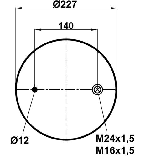 Körük Komple Metal Piston 4915Np06 - 12.88.081.90137