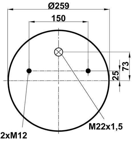 Air Spring Plastic Piston 4157Np04 - 17.88.777.90067