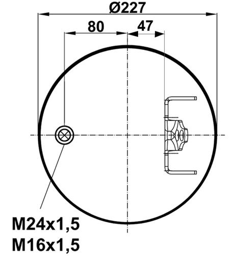 Körük Pistonsuz 6605Np01 (7803 N) - 12.88.777.90057