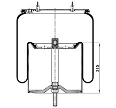 13.88.777.90136 - Körük Komple Metal Piston 4913Np02