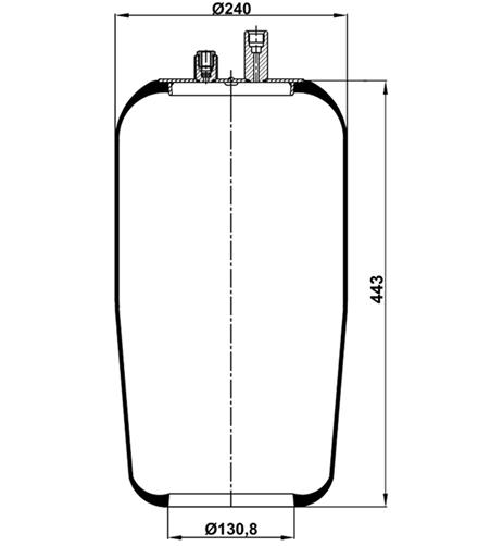 Air Spring W/O Spring 4390N2 (Voss230) - 17.88.777.90086