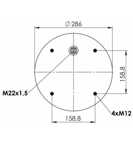 Körük Pistonsuz 813S10 (Kapalı M12x1,5) - 41.88.777.90191