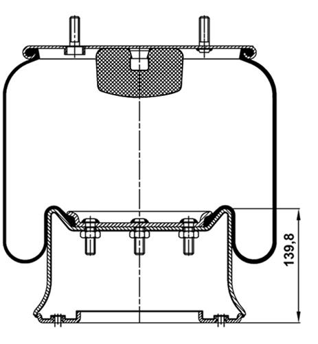 Körük Komple Metal Piston 810Mb - 41.88.777.90017