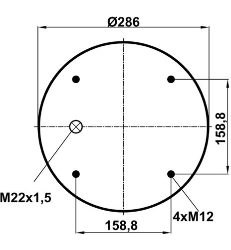 Körük Komple Metal Piston 810Mb - 41.88.777.90017