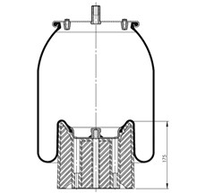 40.88.777.90049 - Körük Komple Plastik Piston 6318