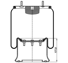 41.88.777.90014 - Körük Komple Metal Piston 813Mb