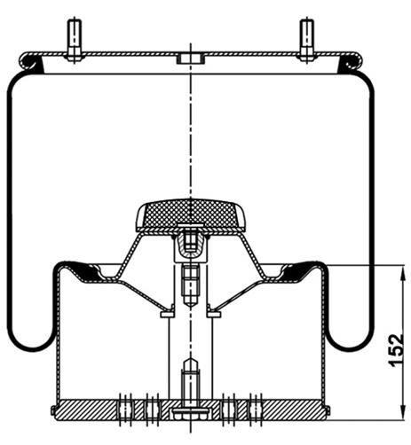 Körük Komple Metal Piston 4881Np02 - 39.88.777.90166