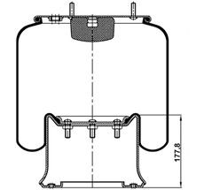 14.88.777.90196 - Körük Komple Metal Piston 811MB