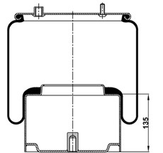 14.88.777.90012 - Körük Komple Metal Piston 836Mk1