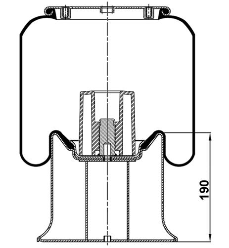 Körük Komple Metal Piston 4158Np03 - 40.88.777.90007