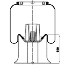 40.88.777.90007 - Körük Komple Metal Piston 4158Np03