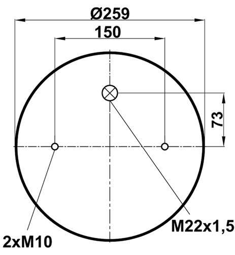 Körük Komple Metal Piston 4158Np03 - 40.88.777.90007