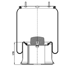 45.88.777.90113 - Körük Komple Metal Piston D13b18