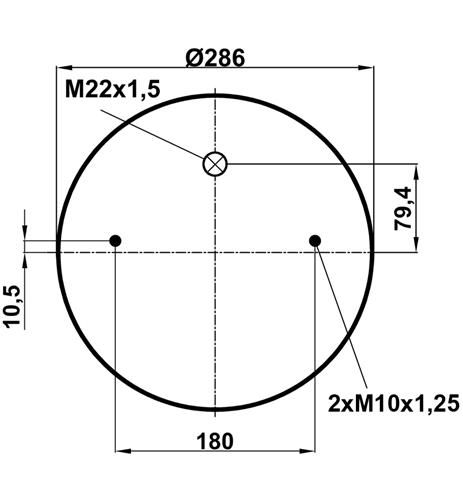 Körük Komple Metal Piston D13b18 - 45.88.777.90113