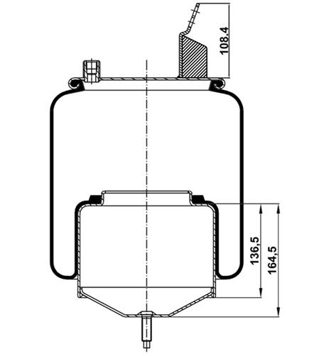 Körük Komple Metal Pıston 6605Np01 - 12.88.081.90056