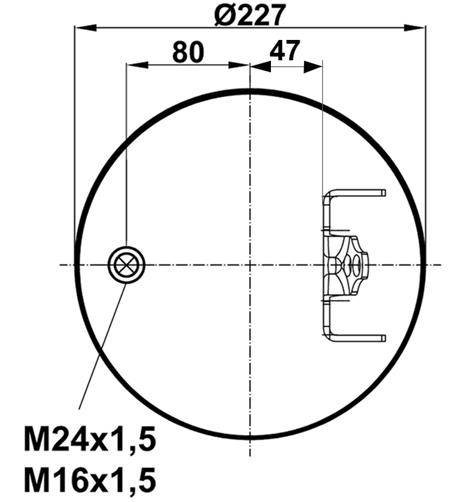 Körük Komple Metal Pıston 6605Np01 - 12.88.081.90056