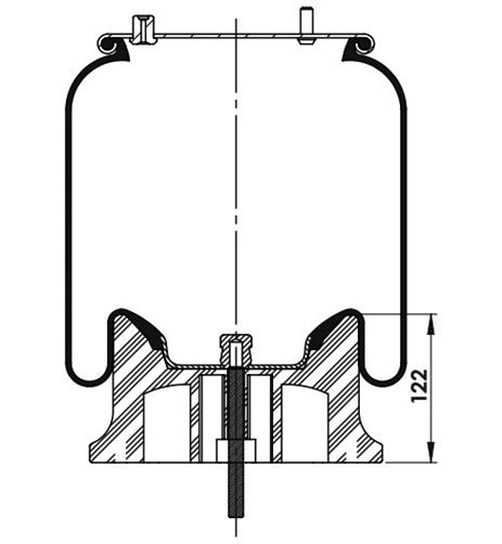 Air Spring Complete Plastic Piston 792CP - 14.88.081.90199