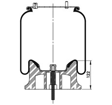 14.88.081.90199 - Körük Komple Plastik Piston 792CP