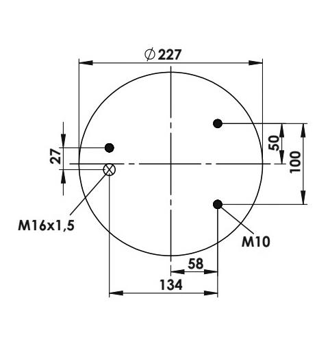 Air Spring Complete Plastic Piston 792CP - 14.88.081.90199