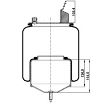 12.88.777.90056 - Körük Komple Metal Piston 6605Np01