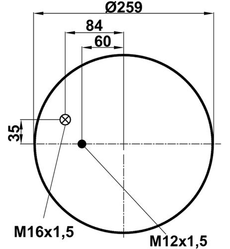 Körük Komple Metal Piston 4884N1P06 - 11.88.081.90062