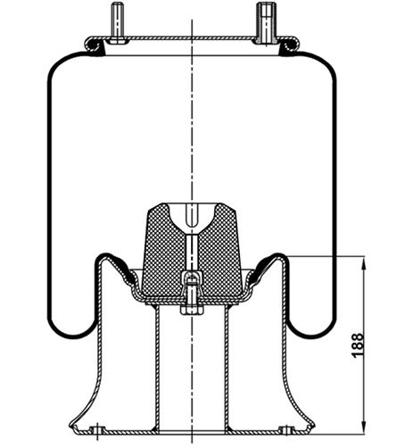 Körük Komple Metal Piston 4159Np03 - 92.88.777.90163