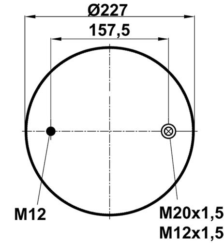 Körük Komple Metal Piston 4159Np03 - 92.88.777.90163