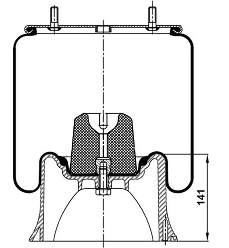 Körük Komple Plastik Piston 2618V - 41.88.777.90316