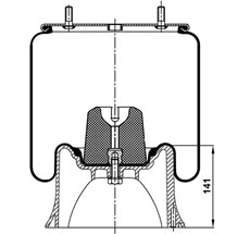 41.88.777.90316 - Körük Komple Plastik Piston 2618V