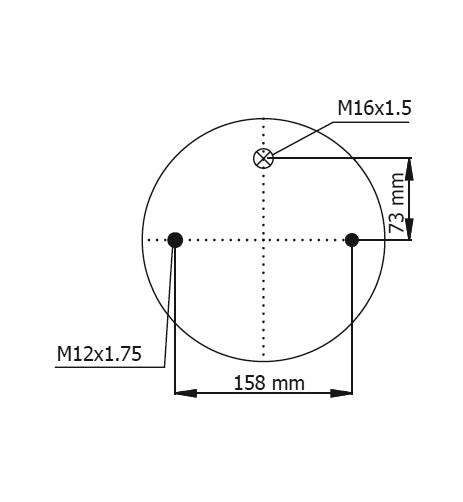 3 Katlı Körük Komple D300mm M16-M12-M14 - 45.88.081.90632