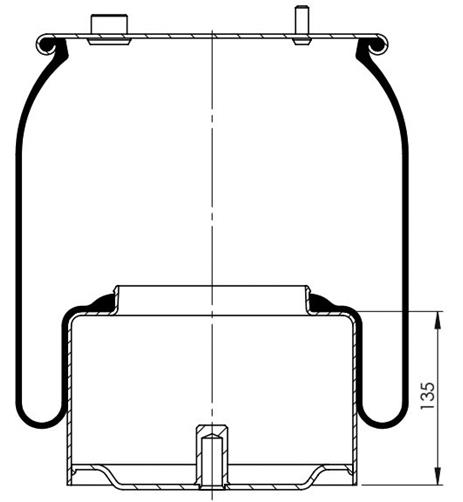 Körük Komple Metal Pıston 836Np10 - 14.88.777.90280