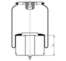 12.88.777.90149 - Air Spring With Piston 6612Np01