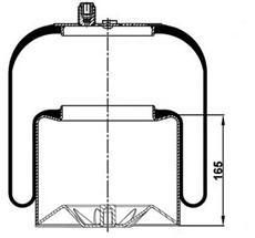 17.88.777.90385 - Körük Komple Metal Piston 4183NP23 (Voss 232)