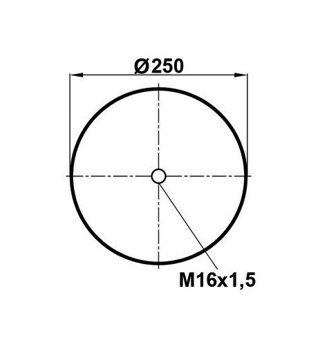 Körük Komple Metal Piston 4183NP23 (Voss 232) - 17.88.777.90385