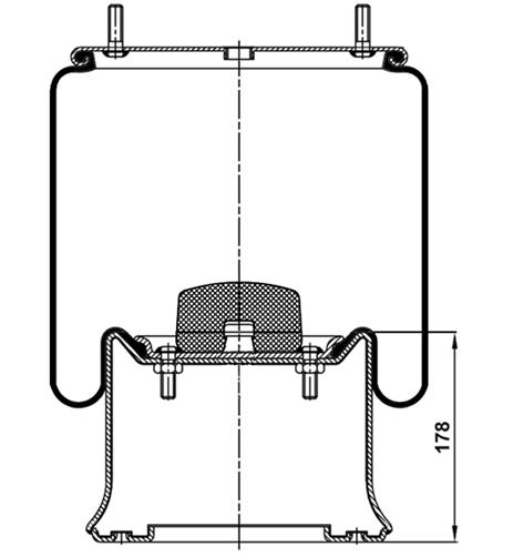 Körük Komple Metal Piston 4023Np03 - 41.88.777.90070