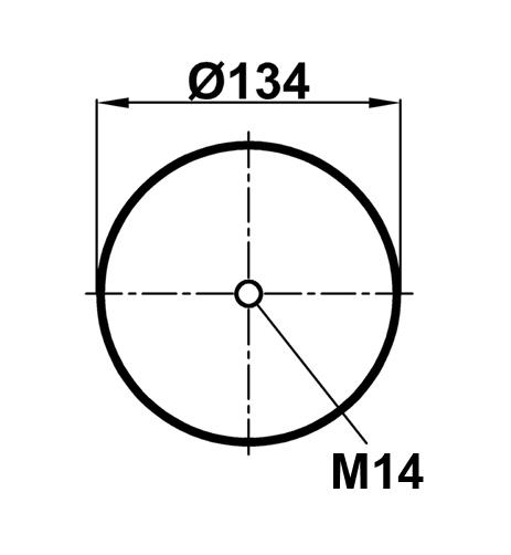 Air Spring W/O Piston 6614np01 - 12.88.081.90420