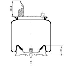 12.88.777.90419 - Körük Komple Metal Piston 6614np01