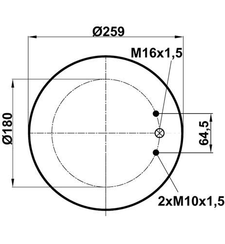 Körük Komple Metal Piston 6603NP02 - 12.88.777.90047