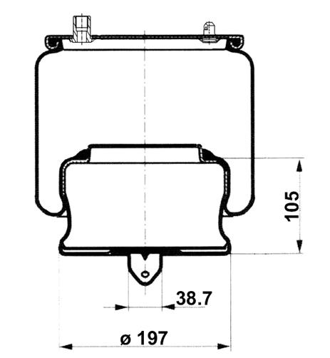 Körük Komple Metal Piston 6604NP01 - 12.88.777.90048